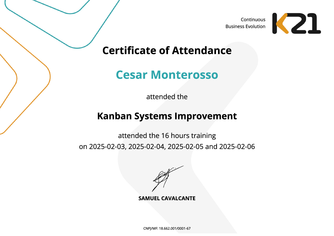 Certificado K21